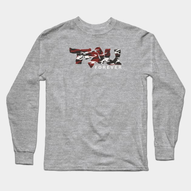 TRU forever red camo Long Sleeve T-Shirt by undergroundART